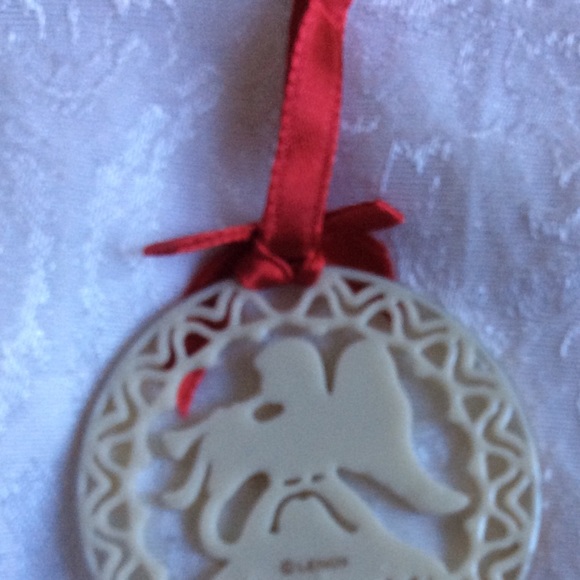 Lenox Christmas Ornament Angel with Horn Yuletide - Picture 10 of 15